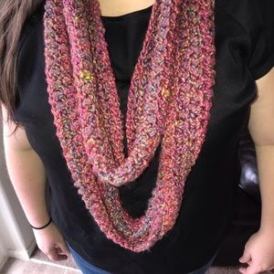 Knitted scarf, multicolored